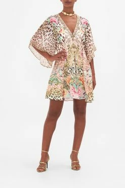 FLARED SLEEVE BUTTON UP DRESS QUEEN ATLANTIS