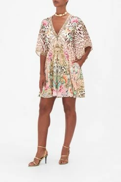 FLARED SLEEVE BUTTON UP DRESS QUEEN ATLANTIS -clothing shop CAMILLA 00020694 FLARED SLEEVE BUTTON UP DRESS QUEEN ATLANTIS 2
