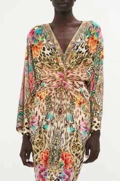 LONG SPLIT FRONT TWIST DRESS QUEEN ATLANTIS -clothing shop CAMILLA 00020701 LONG SPLIT FRONT TWIST DRESS QUEEN ATLANTIS 3