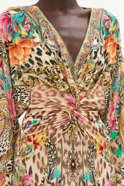 LONG SPLIT FRONT TWIST DRESS QUEEN ATLANTIS -clothing shop CAMILLA 00020701 LONG SPLIT FRONT TWIST DRESS QUEEN ATLANTIS 4