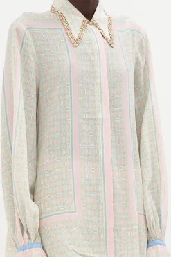 CURVED COLLAR BLOUSE SUNLIGHT SYMPHONY -clothing shop CAMILLA 00020706 CURVED COLLAR BLOUSE SUNLIGHT SYMPHONY 5