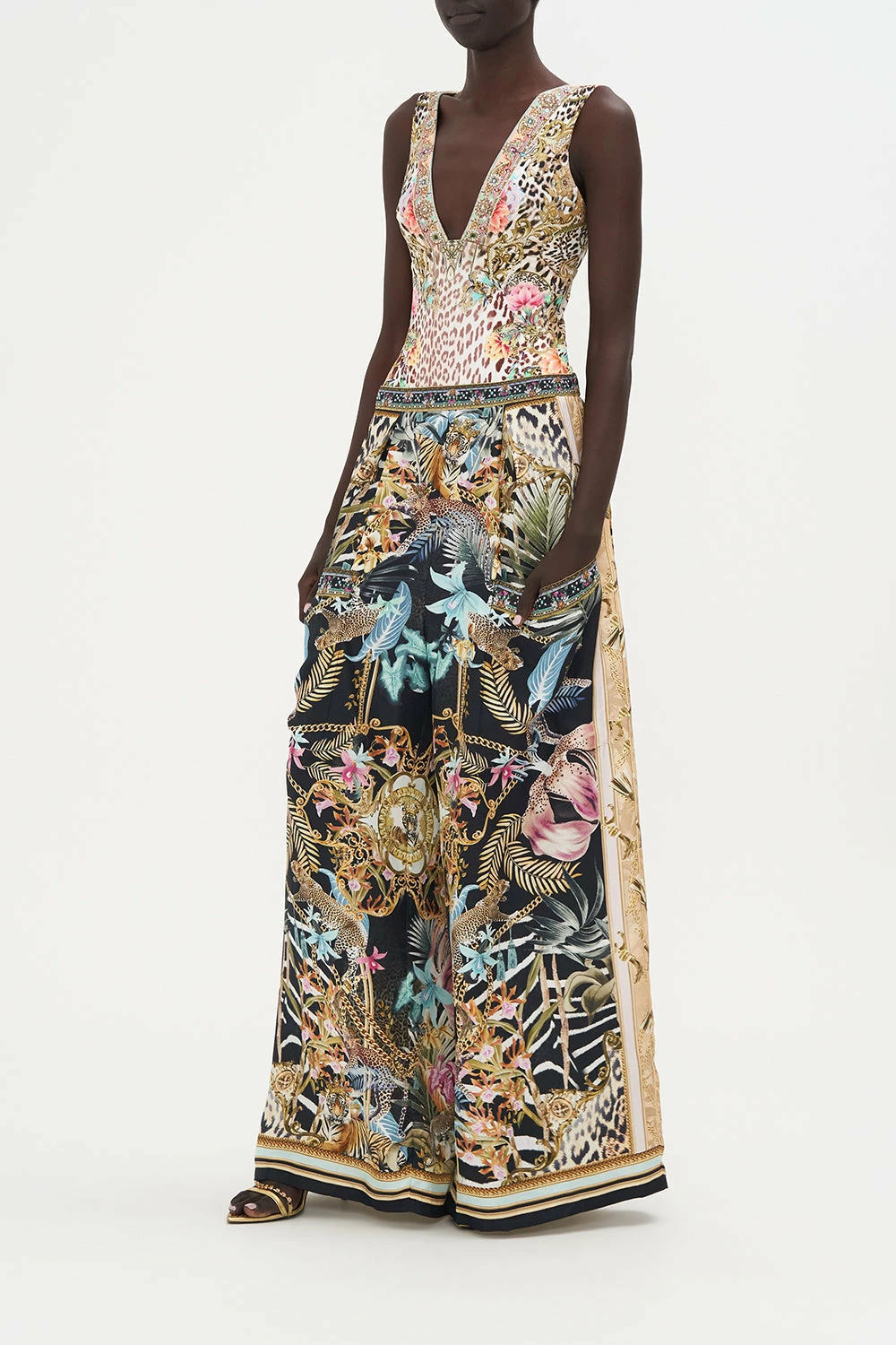 WIDE LEG TROUSER WITH FRONT POCKETS CHILD OF THE WILD - Image 4