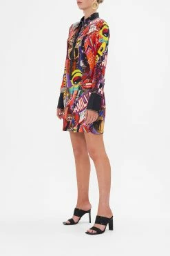 MINI SHIRT DRESS RADICAL REBIRTH 10 MINI SHIRT DRESS RADICAL REBIRTH -clothing shop CAMILLA 00020752 MINI SHIRT DRESS RADICAL REBIRTH 2