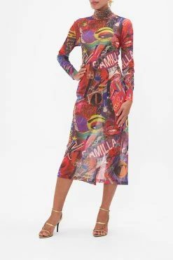 TURTLENECK JERSEY DRESS RADICAL REBIRTH 9 TURTLENECK JERSEY DRESS RADICAL REBIRTH -clothing shop CAMILLA 00020757 RADICAL REBIRTH TURTLENECK JERSEY DRESS 2