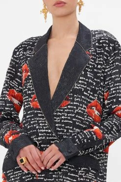 DOUBLE BREASTED SOFT JACKET CHAOS MAGIC -clothing shop CAMILLA 00020776 DOUBLE BREASTED SOFT JACKET CHAOS MAGIC 5