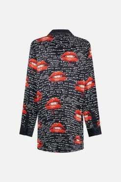 DOUBLE BREASTED SOFT JACKET CHAOS MAGIC -clothing shop CAMILLA 00020776 DOUBLE BREASTED SOFT JACKET CHAOS MAGIC GHOST 2