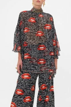 HIGH NECK RUFFLE SLEEVE BLOUSE CHAOS MAGIC 11 HIGH NECK RUFFLE SLEEVE BLOUSE CHAOS MAGIC -clothing shop CAMILLA 00020780 HIGH NECK RUFFLE SLEEVE BLOUSE CHAOS MAGIC 4