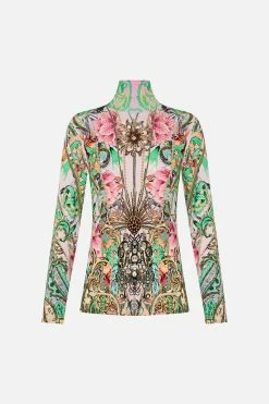 JERSEY TURTLENECK LOST CITY -clothing shop CAMILLA 00020808 JERSEY TURTLENECK LOST CITY GHOST