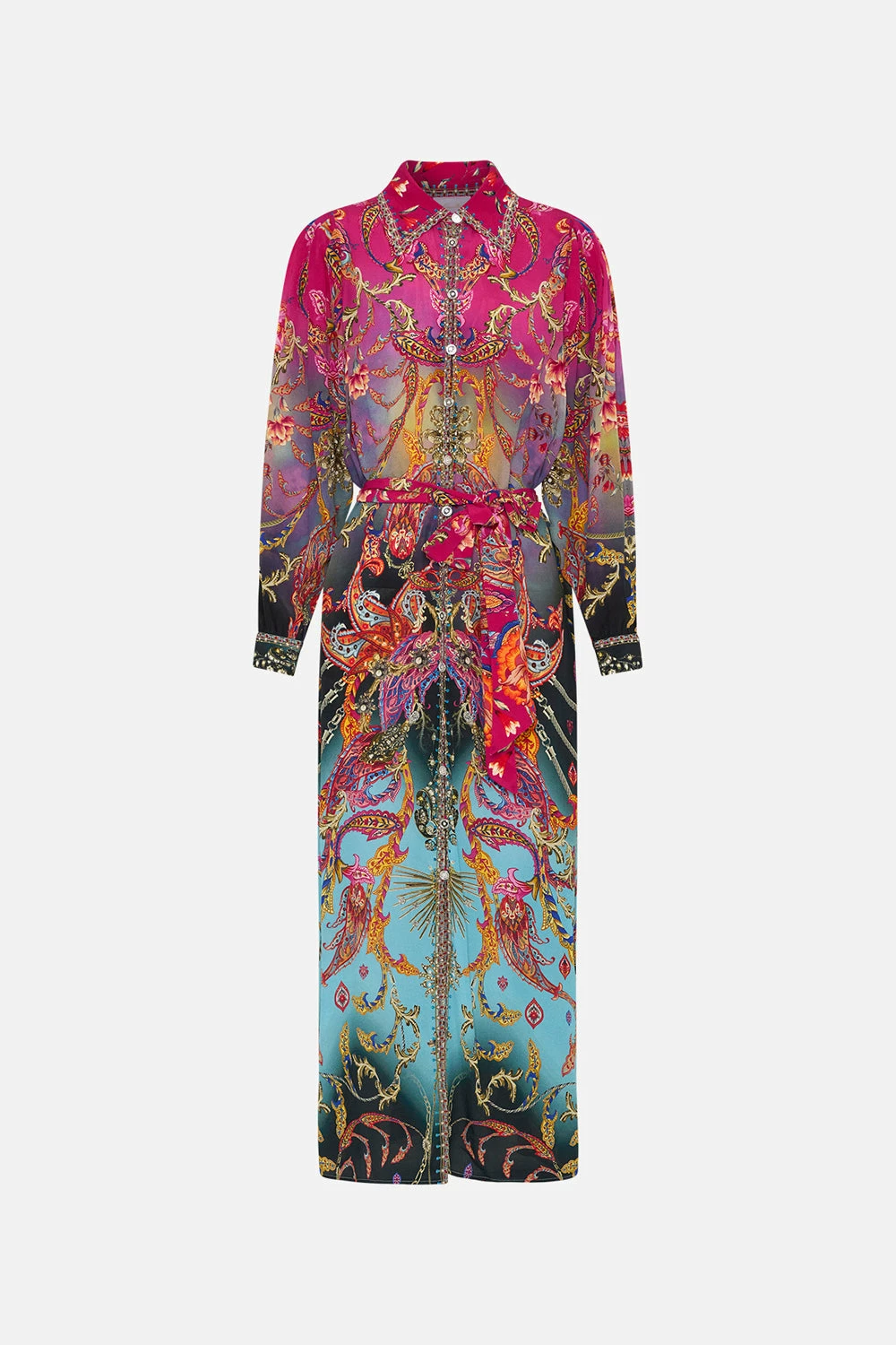 CURVED COLLAR SHIRT DRESS WHAT LIES BENEATH 3 CURVED COLLAR SHIRT DRESS WHAT LIES BENEATH - Image 3