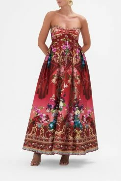 STRAPLESS MAXI DRESS RITES OF ROSES