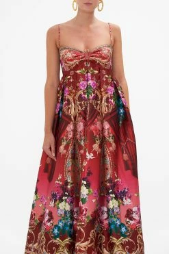 STRAPLESS MAXI DRESS RITES OF ROSES -clothing shop CAMILLA 00020857 STRAPLESS MAXI DRESS RITES OF ROSES 4