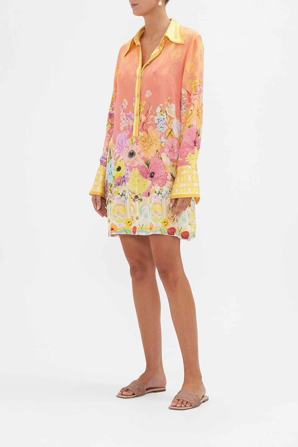 MINI SHIRT DRESS SOLAR FLARE 4 MINI SHIRT DRESS SOLAR FLARE - Image 4