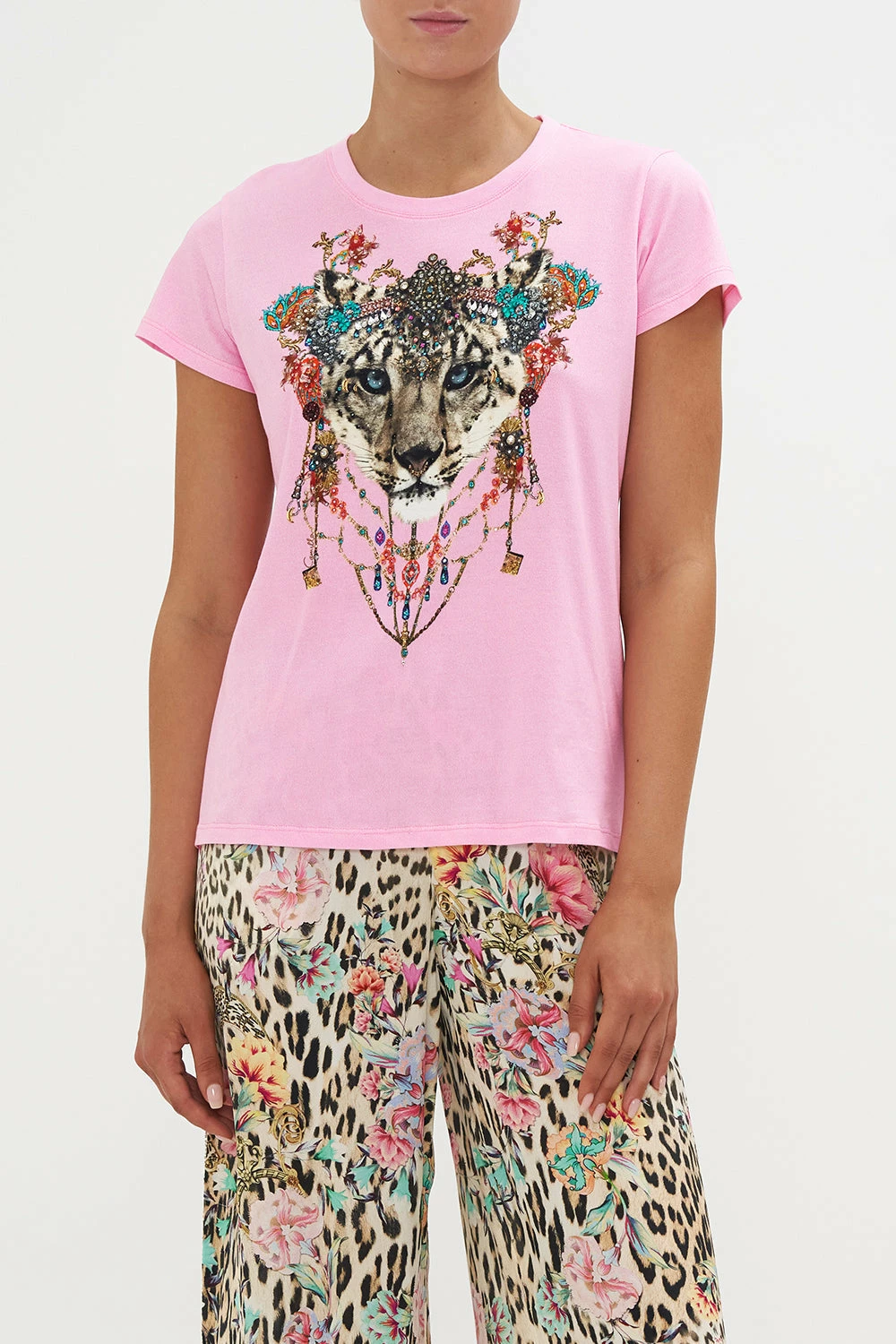 SLIM FIT ROUND NECK T-SHIRT QUEEN ATLANTIS - Image 5