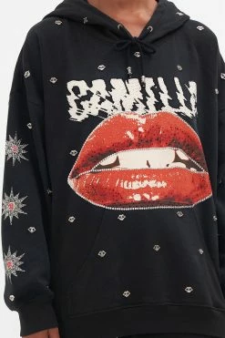 OVERSIZE BOYFRIEND HOODIE - BLACK CHAOS MAGIC -clothing shop CAMILLA 00020929 OVERSIZE BOYFRIEND HOODIE CHAOS MAGIC 5 0f909247 f811 4ac6 a43e fc50e4a301d1