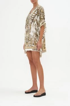 SHORT LACE UP KAFTAN ROAD TO RICHESSE -clothing shop CAMILLA 00021009 SHORT LACE UP KAFTAN ROAD TO RICHESSE 2