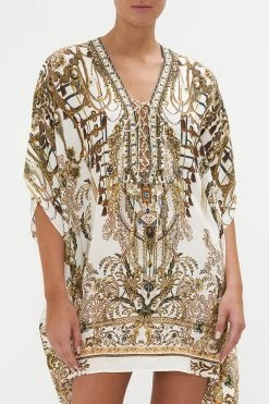 SHORT LACE UP KAFTAN ROAD TO RICHESSE -clothing shop CAMILLA 00021009 SHORT LACE UP KAFTAN ROAD TO RICHESSE 4