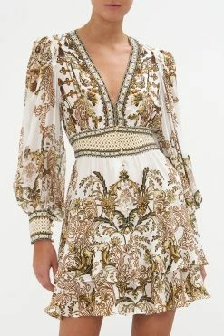 BUTTON FRONT FRILL DRESS ROAD TO RICHESSE 12 BUTTON FRONT FRILL DRESS ROAD TO RICHESSE -clothing shop CAMILLA 00021011 BUTTON FRONT FRILL DRESS ROAD TO RICHESSE 4