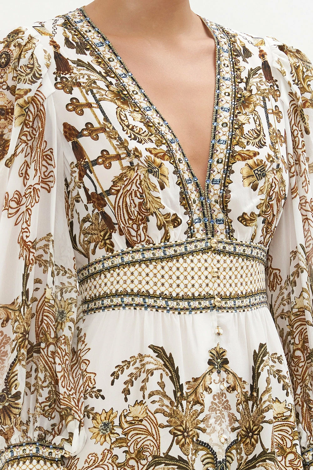 BUTTON FRONT FRILL DRESS ROAD TO RICHESSE 6 BUTTON FRONT FRILL DRESS ROAD TO RICHESSE - Image 6