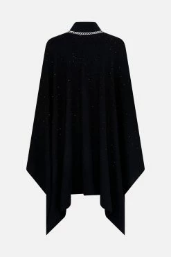 HIGH NECK HANDKERCHIEF PONCHO CHAOS MAGIC -clothing shop CAMILLA 00021092 HIGH NECK HANDKERCHIEF PONCHO CHAOS MAGIC GHOST 2
