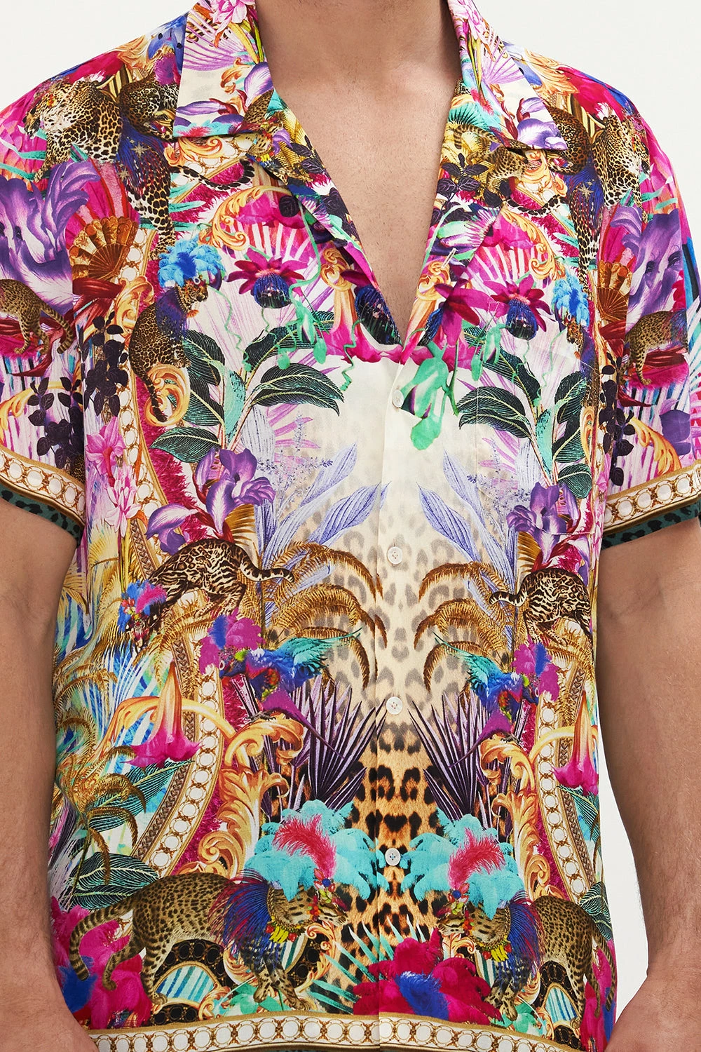 SHORT SLEEVE CAMP COLLARED SHIRT MERRY GO ROUND - Image 6