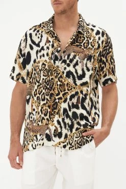 SHORT SLEEVE CAMP COLLARED SHIRT ROLE CALL -clothing shop CAMILLA 00021358 SHORT SLEEVE CAMP COLLARED SHIRT ROLE CALL 4