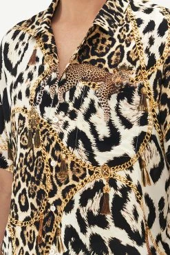 SHORT SLEEVE CAMP COLLARED SHIRT ROLE CALL -clothing shop CAMILLA 00021358 SHORT SLEEVE CAMP COLLARED SHIRT ROLE CALL 5