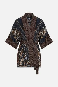 REVERSIBLE MID LENGTH ROBE CHAOS IN THE COSMOS -clothing shop CAMILLA 00021385 REVERSIBLE MID LENGTH ROBE CHAOS IN THE COSMOS GHOST 1