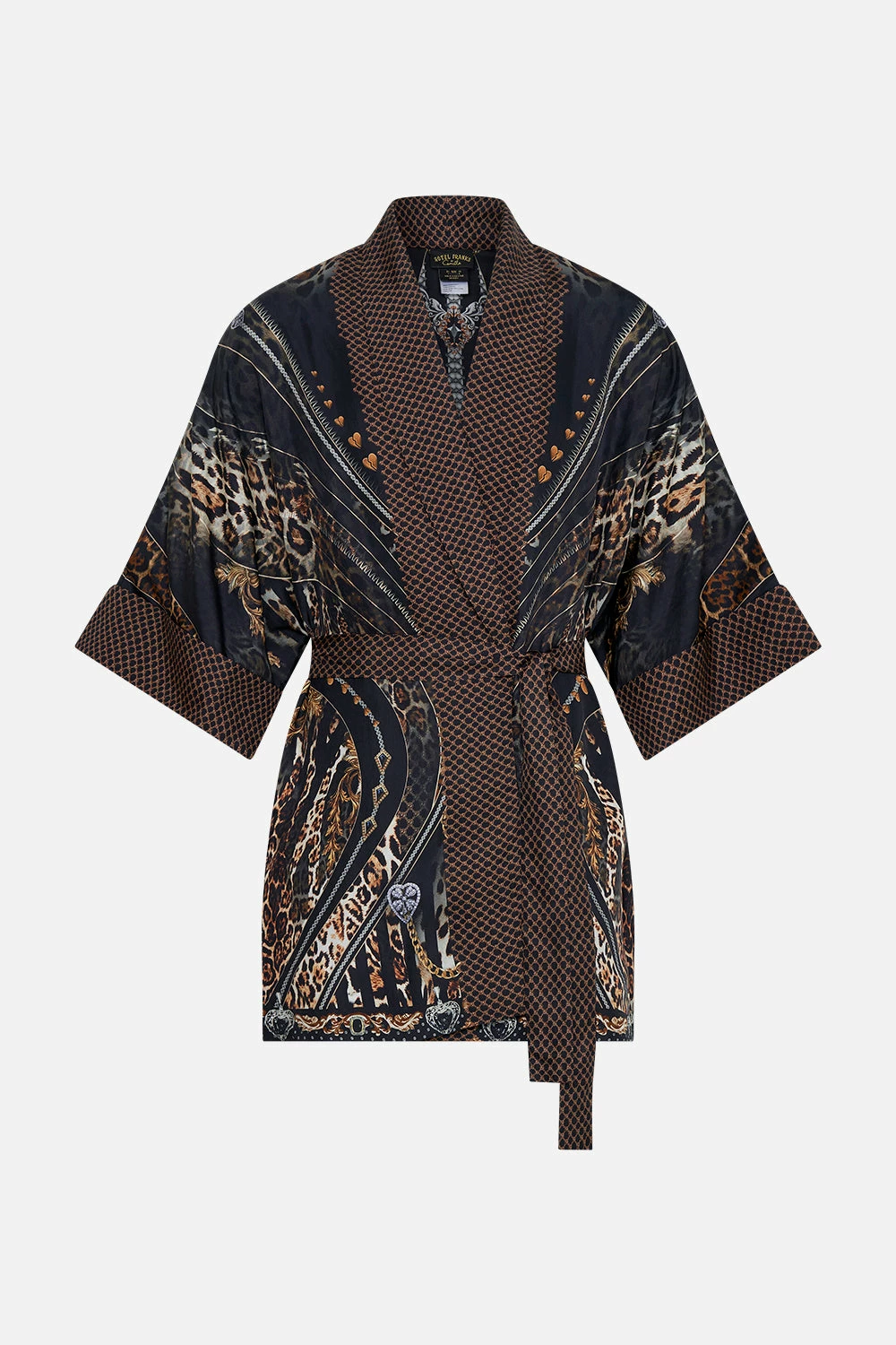 REVERSIBLE MID LENGTH ROBE CHAOS IN THE COSMOS - Image 3