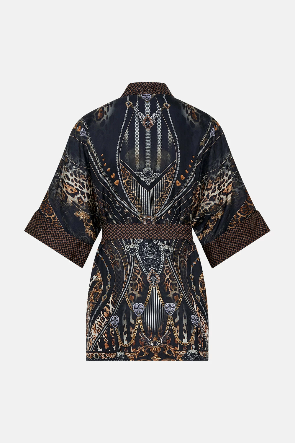 REVERSIBLE MID LENGTH ROBE CHAOS IN THE COSMOS - Image 8