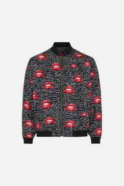 ZIP THROUGH REVERSIBLE BOMBER JACKET CHAOS MAGIC -clothing shop CAMILLA 00021445 ZIP THROUGH REVERSIBLE BOMBER JACKET CHAOS MAGIC GHOST 2