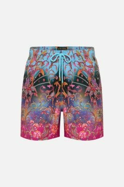 ELASTIC WAIST BOARDSHORT WHAT LIES BENEATH -clothing shop CAMILLA 00021479 ELASTIC WAIST BOARDSHORT WHAT LIES BENEATH GHOST