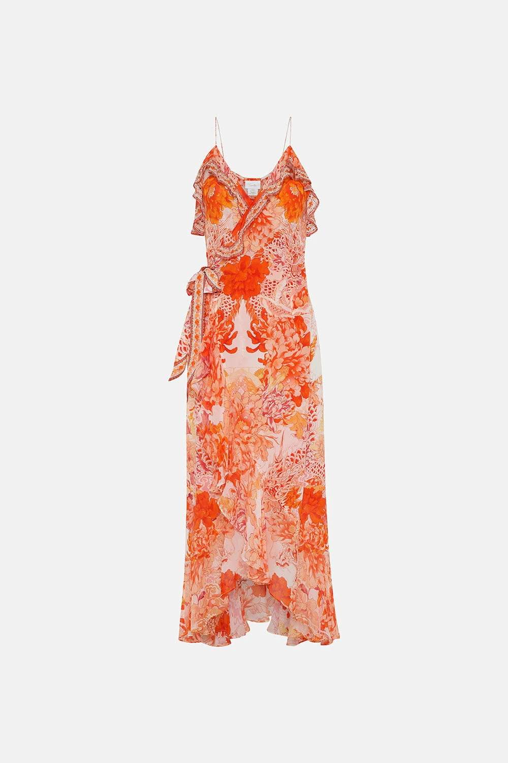 LONG WRAP DRESS WITH FRILL DRAGON MOTHER 3 LONG WRAP DRESS WITH FRILL DRAGON MOTHER - Image 3