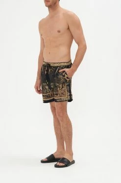 ELASTIC WAIST BOARDSHORT THE NIGHT IS NOIR -clothing shop CAMILLA 00021499 ELASTIC WAIST BOARDSHORT THE NIGHT IS NOIR 2