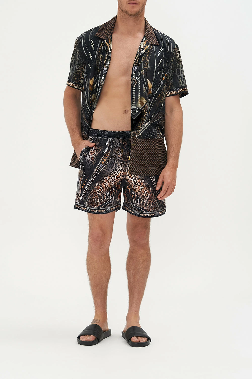 ELASTIC WAIST BOARDSHORT CHAOS IN THE COSMOS 1 ELASTIC WAIST BOARDSHORT CHAOS IN THE COSMOS