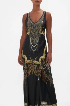 BIAS CUT TANK DRESS RAVIN RAVEN -clothing shop CAMILLA 00021528 BIAS CUT TANK DRESS RAVIN RAVEN 4