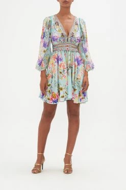 BLOUSON FLARED DRESS LOVE WEB