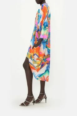 SCOOP BACK SHIRT DRESS FLAMENCO FLAMINGO -clothing shop CAMILLA 00021558 SCOOP BACK SHIRT DRESS FLAMENCO FLAMINGO 2