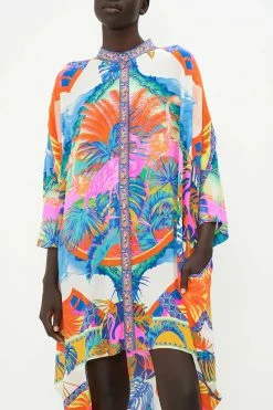 SCOOP BACK SHIRT DRESS FLAMENCO FLAMINGO -clothing shop CAMILLA 00021558 SCOOP BACK SHIRT DRESS FLAMENCO FLAMINGO 4