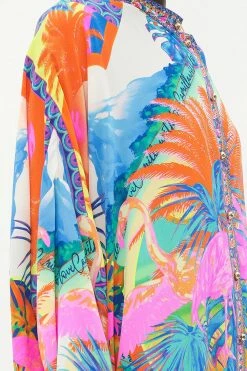 SCOOP BACK SHIRT DRESS FLAMENCO FLAMINGO -clothing shop CAMILLA 00021558 SCOOP BACK SHIRT DRESS FLAMENCO FLAMINGO 5