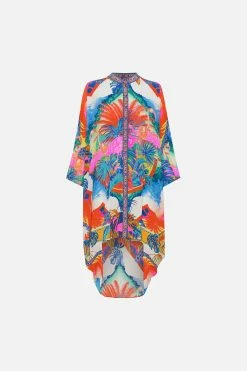 SCOOP BACK SHIRT DRESS FLAMENCO FLAMINGO -clothing shop CAMILLA 00021558 SCOOP BACK SHIRT DRESS FLAMENCO FLAMINGO GHOST