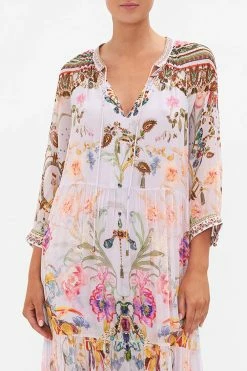 LONG GATHERED PANEL DRESS NATURES KALEIDOSCOPE -clothing shop CAMILLA 00021583 LONG GATHERED PANEL DRESS NATURES KALEIDOSCOPE 4