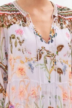 LONG GATHERED PANEL DRESS NATURES KALEIDOSCOPE -clothing shop CAMILLA 00021583 LONG GATHERED PANEL DRESS NATURES KALEIDOSCOPE 5