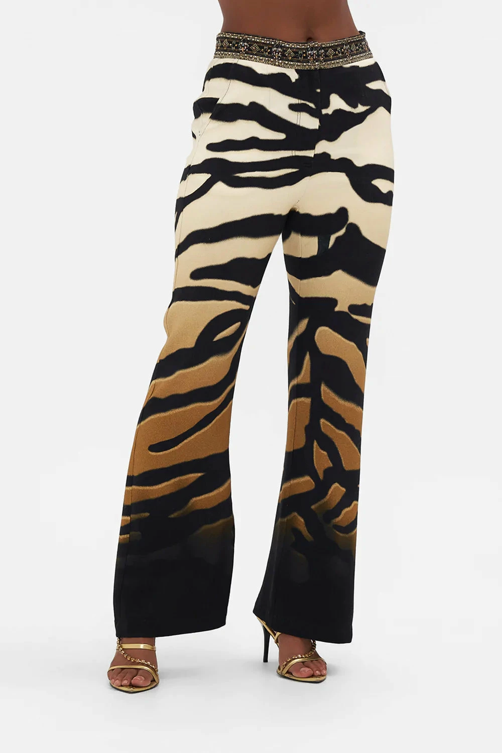 FULL LENGTH FLARED PANT TAME MY TIGER 5 FULL LENGTH FLARED PANT TAME MY TIGER - Image 5