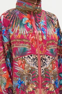 OVERSIZED ZIP FRONT JACKET GAIAS GIRL -clothing shop CAMILLA 00021624 OVERSIZED ZIP FRONT JACKET GAIAS GIRL 5