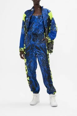 OVERSIZED SPLICED SPORTS JACKET CAT GOT YOUR TONGUE