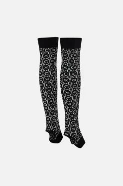 KNITTED SLOUCH LEG WARMERS LEOS SKY -clothing shop CAMILLA 00021646 KNITTED SLOUCH LEG WARMERS LEOS SKY GHOST 3