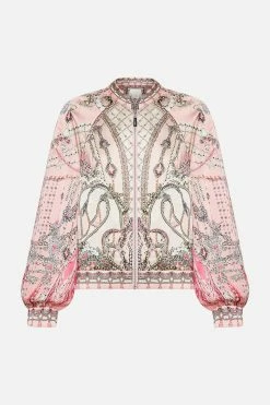 PANELLED SLEEVE BLOUSON BOMBER STARSHIP SISTAS -clothing shop CAMILLA 00021658 PANELLED SLEEVE BLOUSON BOMBER STARSHIP SISTAS GHOST 1