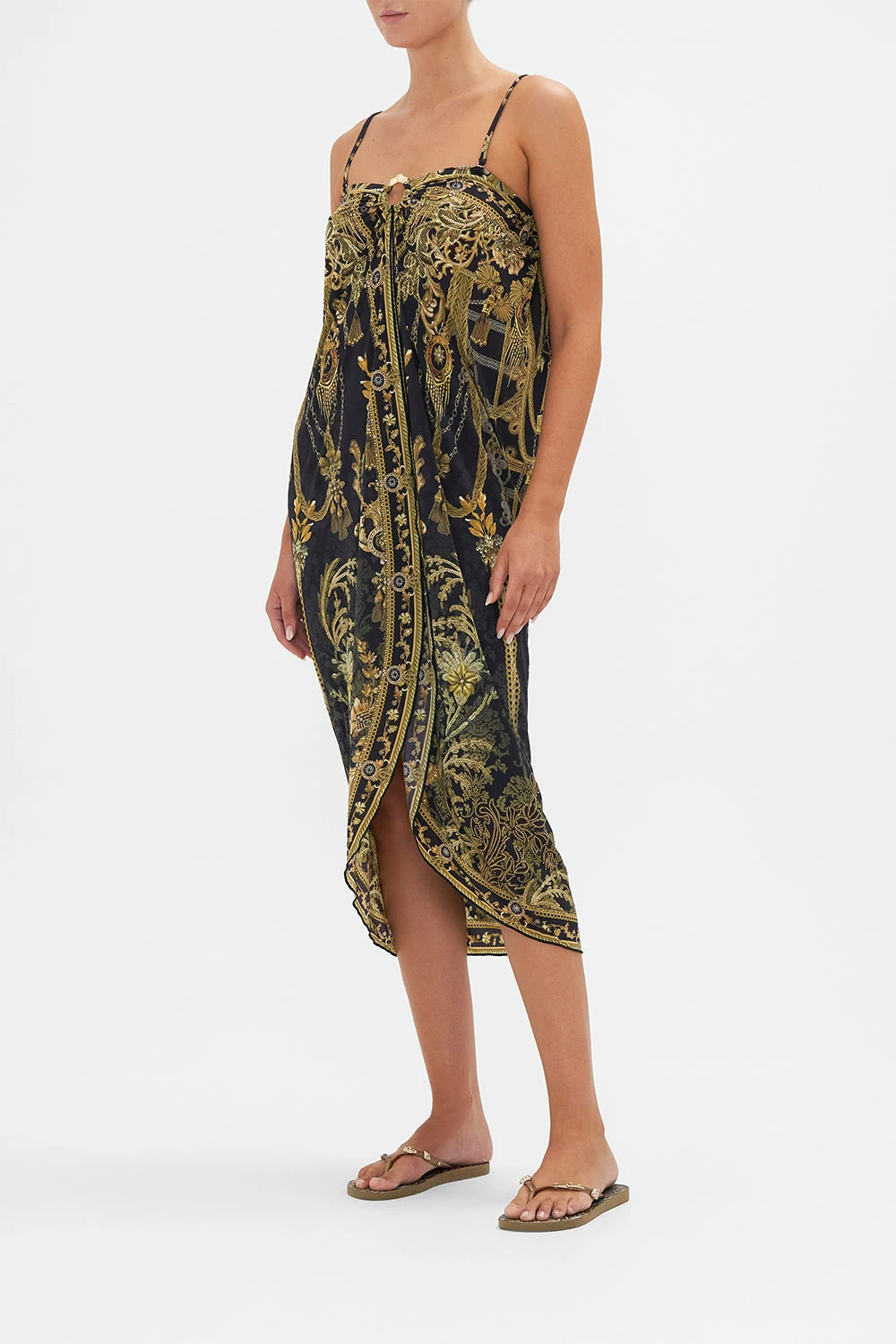 RING TRIM LONG SARONG THE NIGHT IS NOIR - Image 4