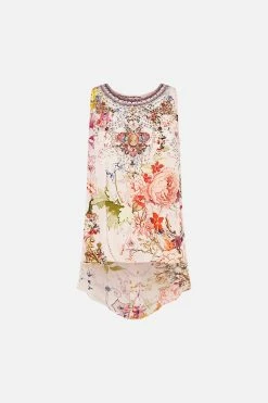 BUTTON BACK TOP ST GERMAINS GIRL -clothing shop CAMILLA 00021806 BUTTON BACK TOP ST GERMAINS GIRL GHOST