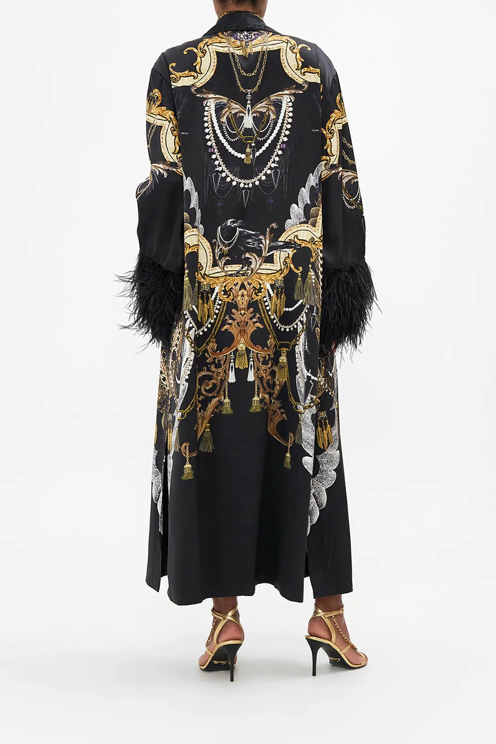 LONG ROBE WITH FLARED SLEEVE RAVIN RAVEN 11 LONG ROBE WITH FLARED SLEEVE RAVIN RAVEN - Image 11